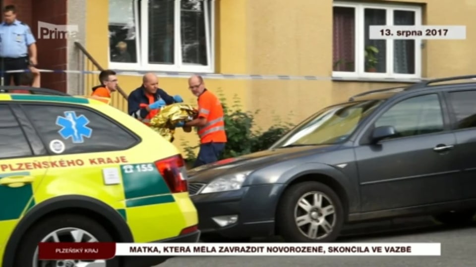16. 8. 2017 KRIMI: Matka, která měla zavraždit novorozeně, skončila ve vazbě